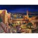 Bloomsbury Market The Garden of David - Painting Print on Canvas in Blue/Green/Orange | 23 H x 33 W x 2 D in | Wayfair