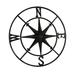 Breakwater Bay Compass Rose Indoor/Outdoor Wall Décor Metal in Black/Gray | 18 H x 18 W x 0.75 D in | Wayfair D099288D3B304B1194D4DF5CBF2241BD