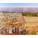 Bloomsbury Market Huppa on the Roof by the Kotel - Painting Print on Canvas in Yellow | 16 H x 20 W x 2 D in | Wayfair