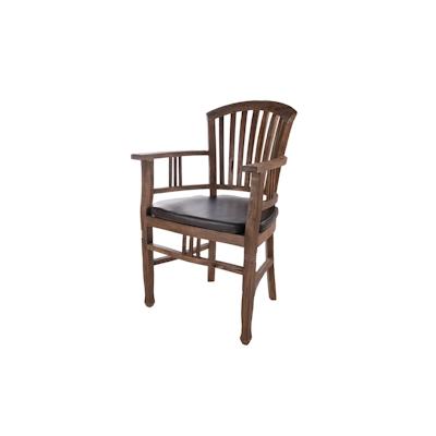 SIT Möbel Stuhlkissen | Bezug Kunstleder braun | ohne Bändern | B 57 x T 49 x H 5 cm | 05969-00 | Serie ZUBEHÖR