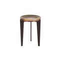 SIT Möbel Beistelltisch rund | mit abnehmbarem Tablett | Altholz mit Metall | bunt-schwarz | B 39 x T 39 x H 59 cm | 13941-98 | Serie FIUME