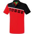 ERIMA Fußball - Teamsport Textil - Poloshirts 5-C Poloshirt Kids, Größe 140 in Rot