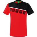 ERIMA Fußball - Teamsport Textil - T-Shirts 5-C T-Shirt Kids, Größe 164 in Schwarz