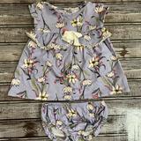 Jessica Simpson Matching Sets | Girls 3/6m Jessica Simpson Floral Outfit | Color: Purple/White | Size: 3-6mb