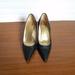 Coach Shoes | Coach Classic Leather Pumps Heels Shoes Dark Navy Blue 6.5b | Color: Blue | Size: 6.5