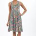 Anthropologie Dresses | Anthropologie Seaglass Keyhole Chemise Dress | Color: Green/Pink | Size: M