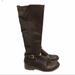 Michael Kors Shoes | Michael Kors Brown Leather Arley Riding Boots | Color: Brown/Gold | Size: 8