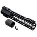 TRYBE Defense AR-15 M-LOK 9in Extra Lightweight Handguard w/ Cut Away Rail Black 9 Inch HDG9CR-BL