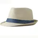 Chapeau de Paille Respirant pour Homme et Femme Accessoire à Bord Court Style ander pour la