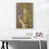 ARTCANVAS Job 1896 by Alphonse Mucha - Wrapped Canvas Graphic Art Print Canvas, Wood in Yellow | 26 H x 18 W x 1.5 D in | Wayfair MUCHA16-1L-26x18