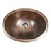 SimplyCopper 19" Oval Copper Bathroom Sink in Rio Grande Patina, Drain Included | 5 H x 19 W x 14 D in | Wayfair WF-O-19-R-POP