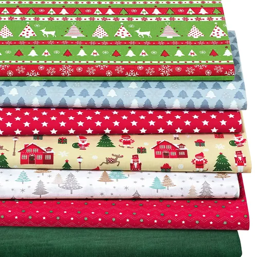 Patchwork-Überraschungspaket Muster-Mix Weihnachten, je nach Anfall