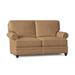 Bradington-Young Carrado 64.5" Genuine Leather Rolled Arm Loveseat Genuine Leather in Brown | 38 H x 64.5 W x 41 D in | Wayfair