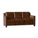 Bradington-Young Yorba 76" Genuine Leather Square Arm Sofa in Brown | 35 H x 76 W x 37 D in | Wayfair 508-95-922100-87-PL