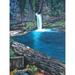 Loon Peak® Secret Waterfall by Amy Valiante - Painting Print Canvas/Metal in Blue/Brown/Green | 32 H x 24 W x 0.15 D in | Wayfair
