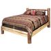 Union Rustic Glacier Country Collection Pine Platform Bed Wood in Brown/Green | 47 H x 76 W x 94 D in | Wayfair 5C8EF615687849E9BA7B3D79742E7B8A