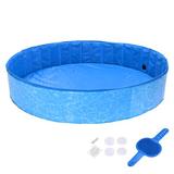 Yescom 0.91 ft x 5.25 ft Plastic Pet Pool Plastic in Blue | 11 H x 63 W in | Wayfair 17DSP001-63WT-03
