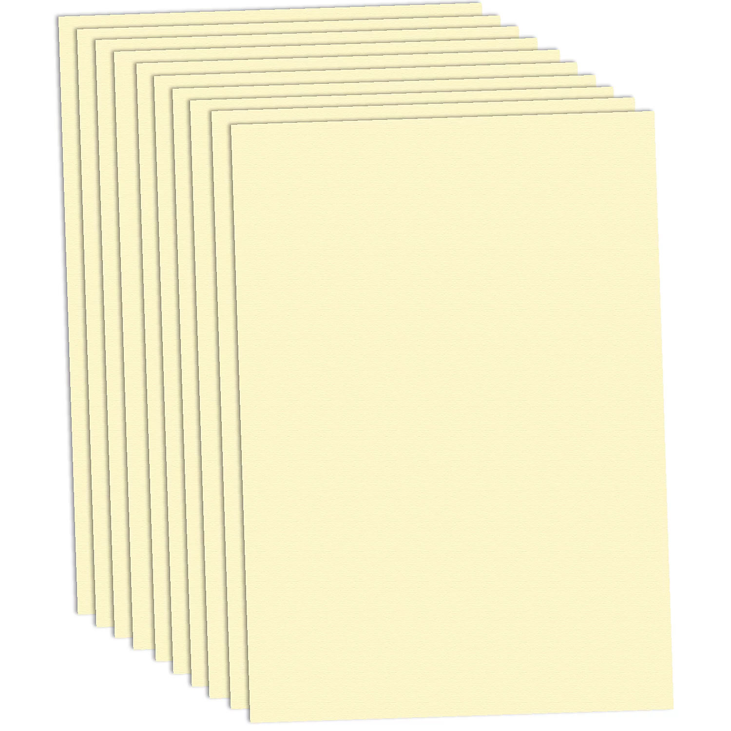 Papier carton, crème, 50 x 70 cm, 10 feuilles