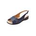 Extra Wide Width Women's The Mary Sling by Comfortview in Navy (Size 11 WW)