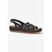 Wide Width Women's Kehlani Sandals by Easy Street in Black (Size 7 1/2 W)