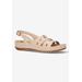 Extra Wide Width Women's Kehlani Sandals by Easy Street in Natural (Size 9 WW)