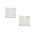Kate Spade Jewelry | Kate Spade Semi-Precious Square Stone Stud Earrings In White & Silver | Color: Silver/White | Size: Os