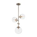 Nuvo Lighting 67262 - 3 Light 120 volt Burnished Brass Pendant Light Fixture (SKY 3 LIGHT PENDANT)