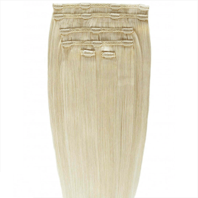 Gold24 Clip-in Extensions #4 Braun - 60 cm #613 Blond Nude Image