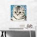 ARTCANVAS Scottish Fold Cat Breed Blue - Wrapped Canvas Graphic Art Print Canvas, Wood in Blue/Gray | 18 H x 18 W x 1.5 D in | Wayfair
