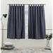 Nicole Miller New York Peterson Cotton Blend Tuxedo Tab Top Light Filtering Curtain Panels Cotton Blend in Green/Blue/Brown | 63 H x 54 W in | Wayfair