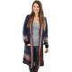 Happy Trunks Boho Long Cardigan for Women –Long Sleeve Open Front Maxi Cardigan Sweater – Boho Aztec Tribal Cardigan Duster with Two Pockets
