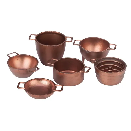 Töpfe aus Kunststoff, 0,5 - 2,2 cm, 6 Stück