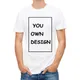 T-shirt décontracté personnalisé pour homme traitement d'image impression de votre propre design
