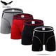 Lot de 4 Boxers longs pour Hommes culottes sous-vêtements masculins Shorts Slip de marque