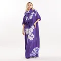 Robe de soirée longue en coton avec écharpe pour dames maxi floral superbe et élégant diamants