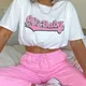 T-shirt surdimensionné pour femme vêtements pour femmes chemise grunge des années 90 mode d'été