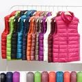 Gilet sans manches Ultra léger pour femme veste mince pour fille Gilet léger coupe-vent chaud