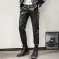 Pantalon tixi en similicuir noir pour homme pantalon Chancelier sexy moto résilience ny 28-36