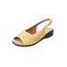 Wide Width Women's The Mary Sling by Comfortview in Yellow (Size 7 1/2 W)