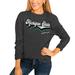 Women's Charcoal Michigan State Spartans Vivacious Varsity Long Sleeve T-Shirt