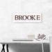 ARTCANVAS BROOKE Girls Name - Wrapped Canvas Panoramic Textual Art Print Canvas, Wood in White | 12 H x 36 W x 0.75 D in | Wayfair