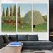 ARTCANVAS Meadowland 1910 by Henri Rousseau - 3 Piece Wrapped Canvas Painting Print Set Canvas in Blue/Green | 60 H x 90 W x 1.5 D in | Wayfair