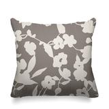 ULLI HOME Outdoor Square Pillow Cover & Insert Polyester/Polyfill blend in White/Brown | 16 H x 16 W x 4.3 D in | Wayfair Vera_Beige_16x16