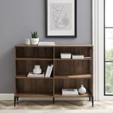 17 Stories Nazarene 40" H x 52" W Standard Bookcase Wood in Brown | 40 H x 52 W x 13 D in | Wayfair 59123A7EEB0649AA90A8B372AED85DDA