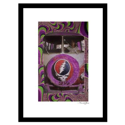Grateful Dead Psychedelic - Purple / Green - 14x18 Framed Print by Venice Beach Collections Inc in Purple Green