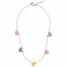 J. Crew Accessories | J. Crew Butterfly Necklace Pastel Pink Blue Yellow | Color: Blue/Pink | Size: Osg