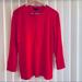 J. Crew Tops | J Crew Red Long Sleeve Henley Top | Color: Red | Size: Xl