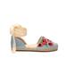 Jessica Simpson Shoes | Jessica Simpson Fippo Embroidered Espadrille Flat | Color: Blue | Size: 8.5