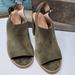 Madewell Shoes | Madewell Shoes 8 Cory Sandal Green/Brown Suede Blo | Color: Brown | Size: Size 8