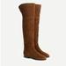 J. Crew Shoes | J.Crew Over The Knee Suede Boots | Color: Brown | Size: 8.5